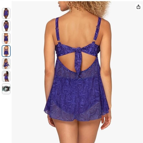 NEW Smart & Sexy Women's Plus-Size Twist Bandeau Tankini Top - Picture 4 of 6